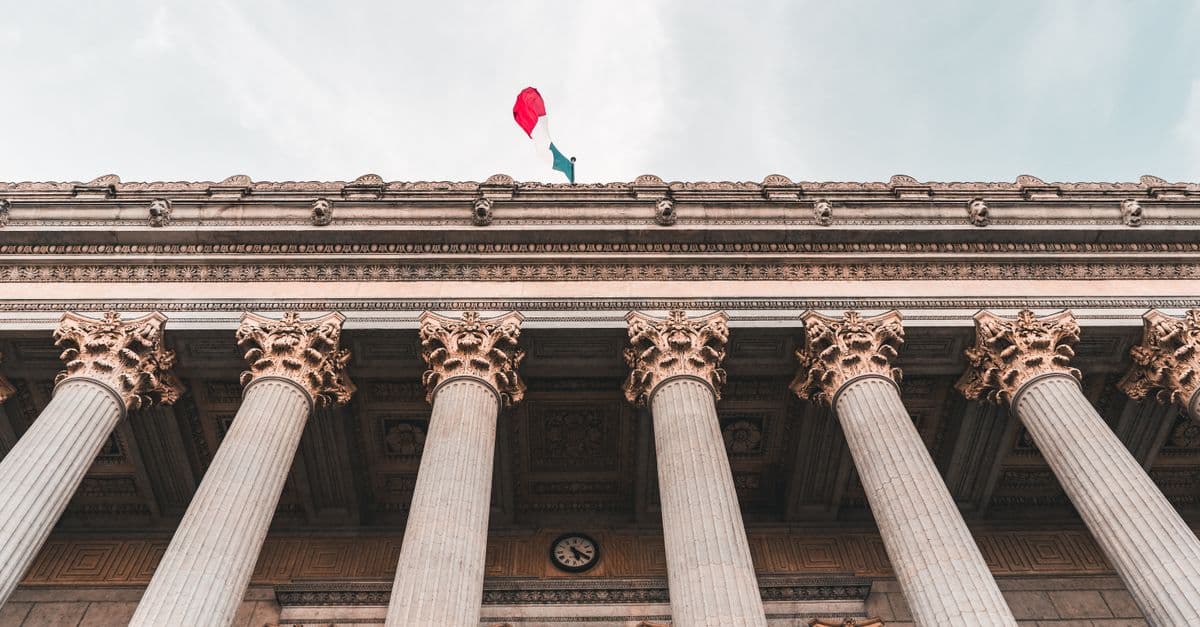A government building with classical columns