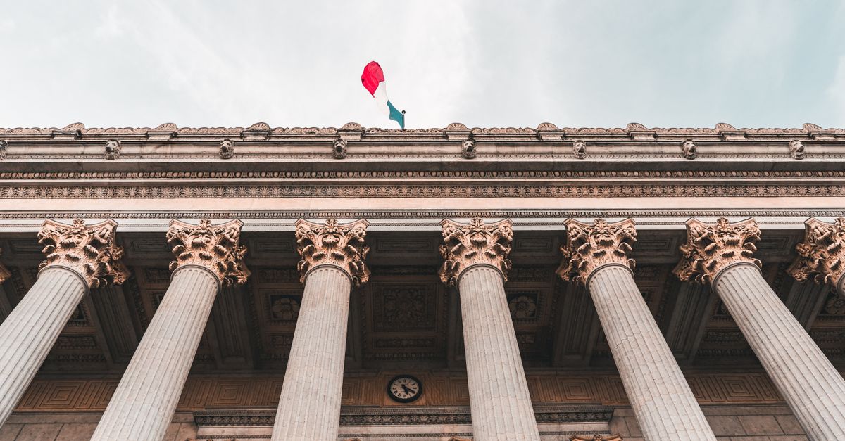 A government building with classical columns